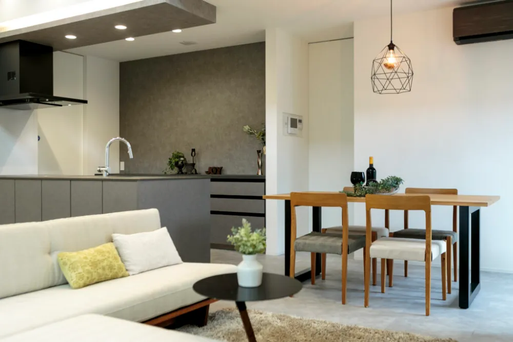 開放感溢れるリビングと家事動線を重視した家