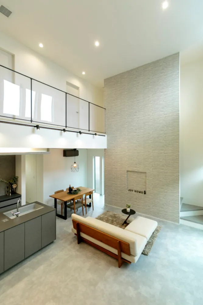 開放感溢れるリビングと家事動線を重視した家