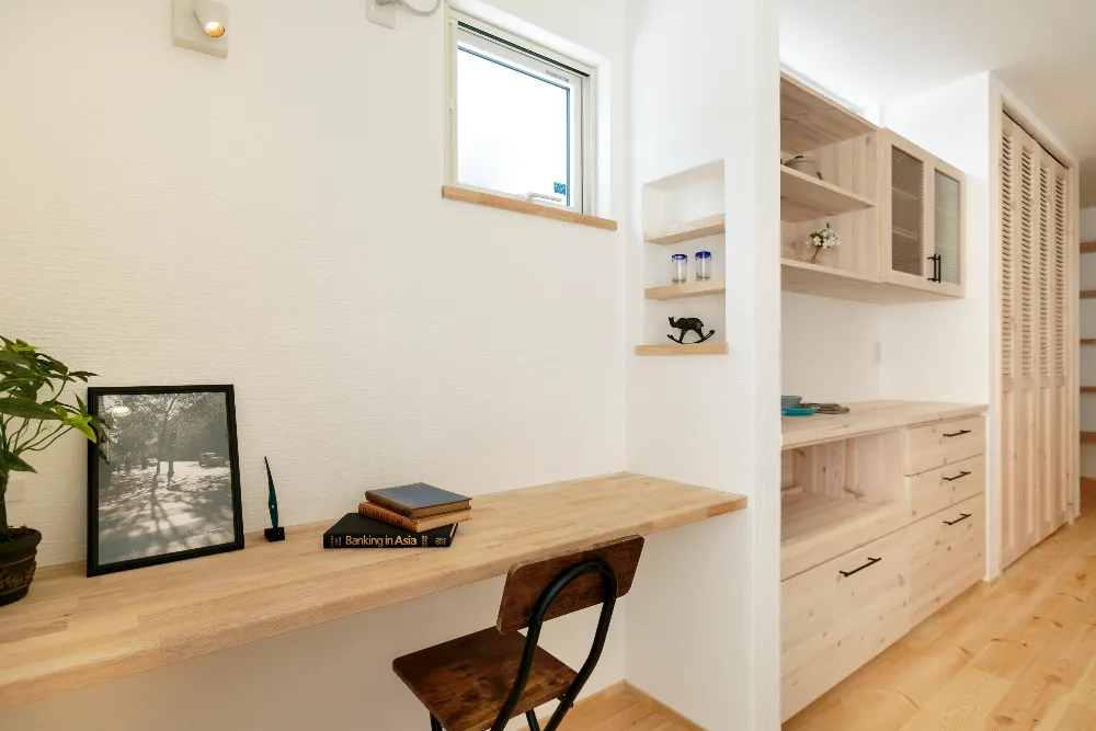 自然素材を贅沢に使用した無添加の家