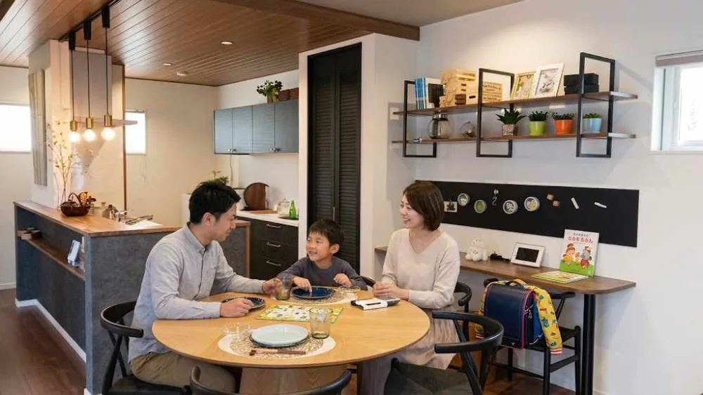 家族が集うリビング
