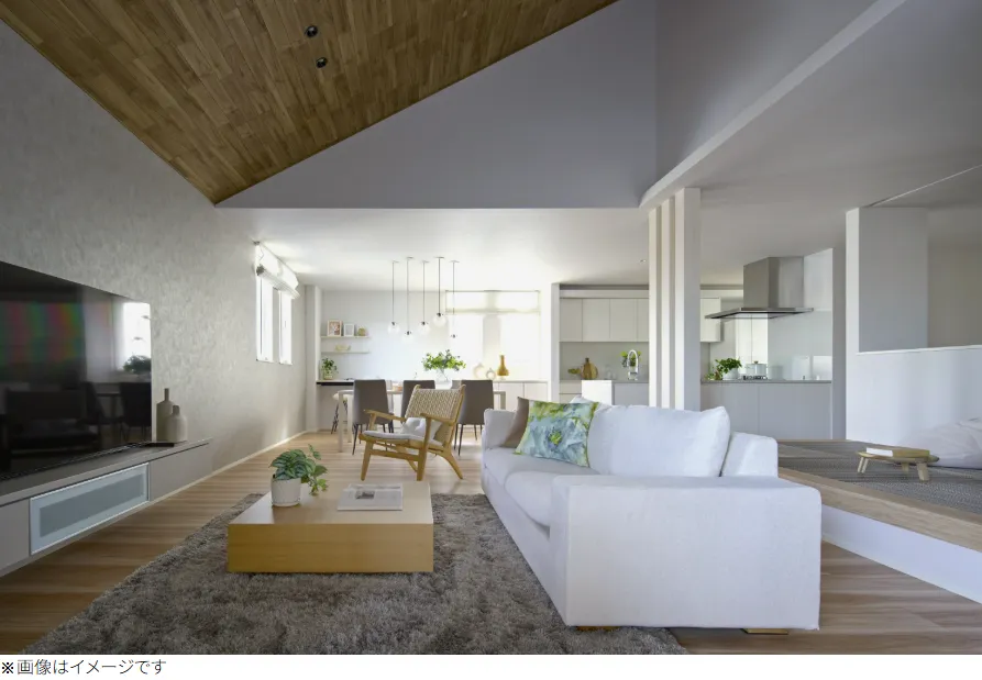 一関展示場　《奥州市水沢上姉体》勾配天井で開放感たっぷりな平屋　完成見学会