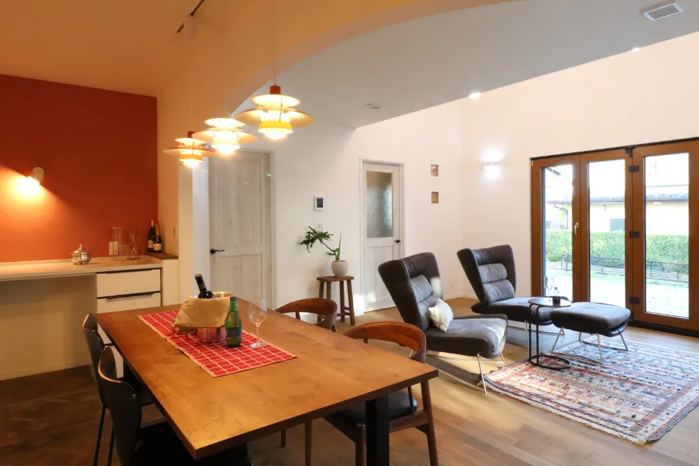 【LDK】開放感と落ち着きを与える空間