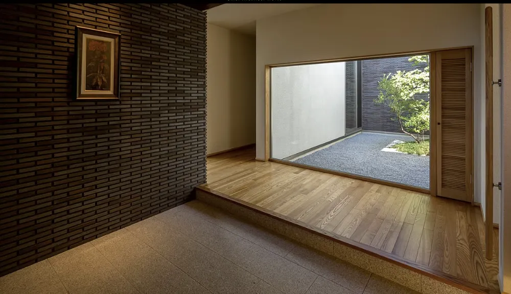 自然と空間が つながる家