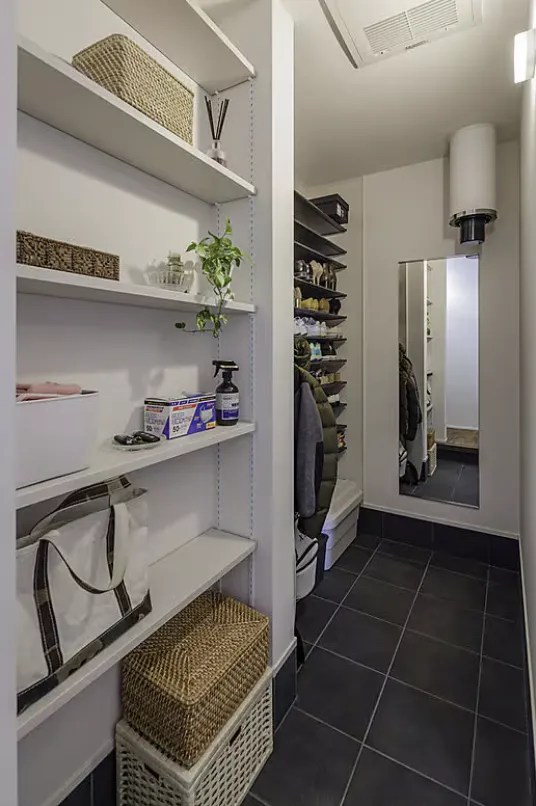 居心地の良いLDKで過ごす時間を、家事のしやすさが支える住まい