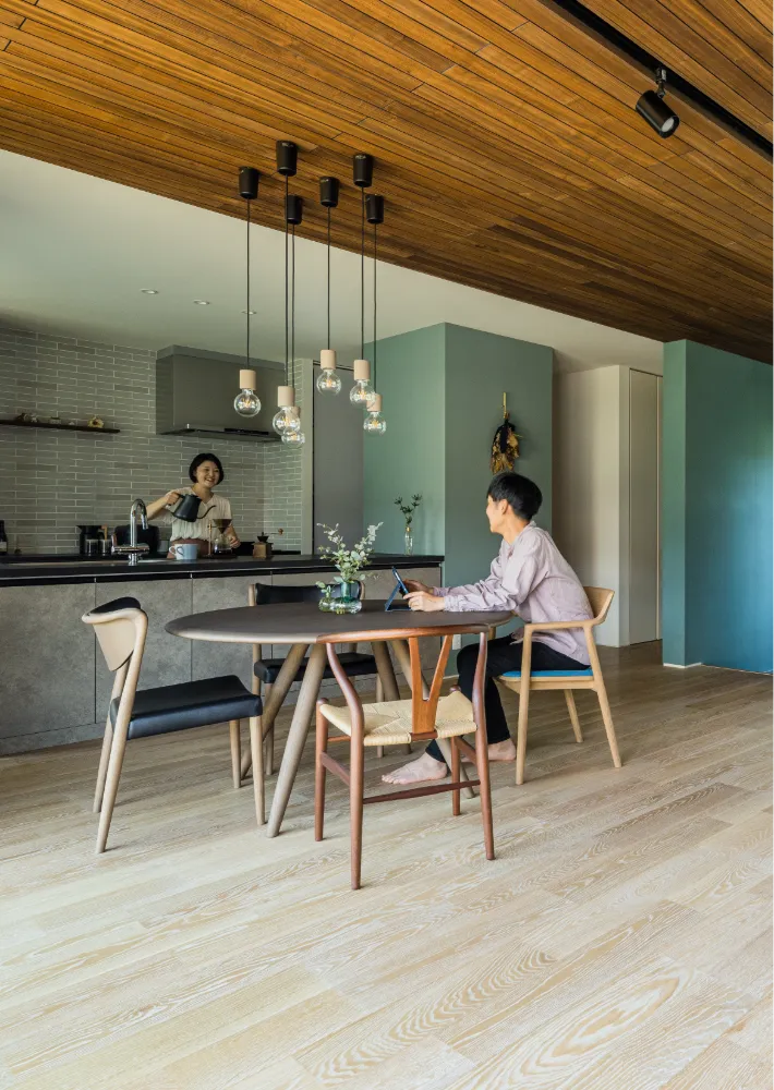 外観と室内のギャップがある家