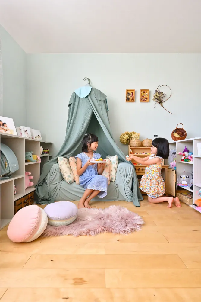 姉妹でゆったり使う子ども室
