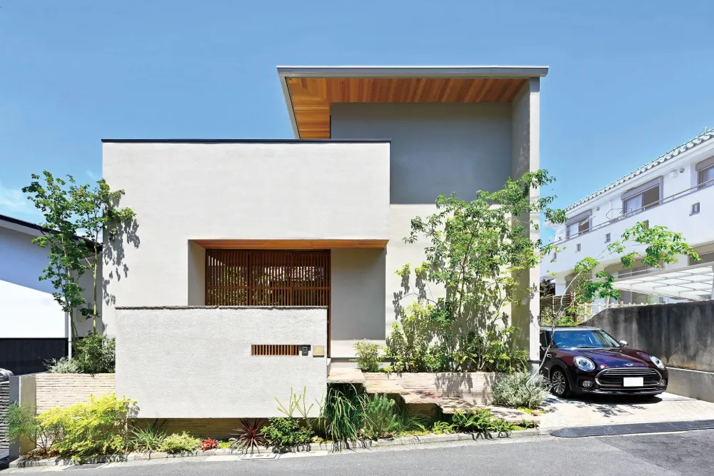 ボックス型のモダンな外観