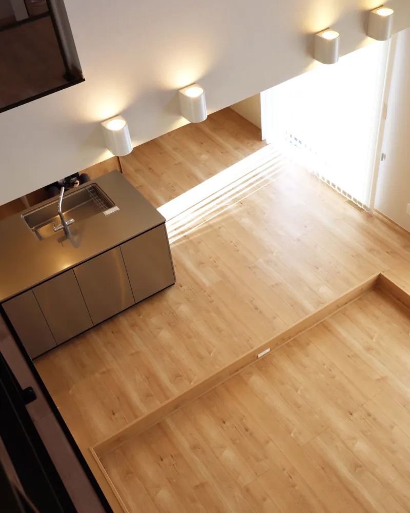 二階からの吹き抜け