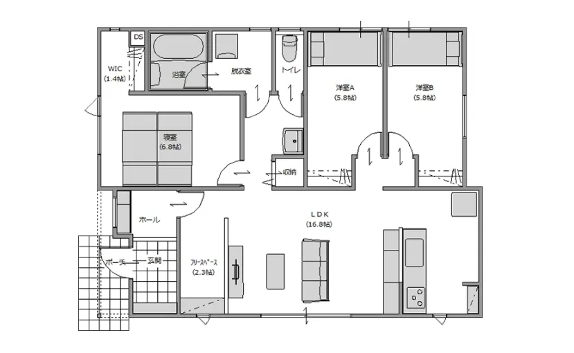 「ママ楽」の知恵が息づく、コンパクト＆リラクシングな平屋ライフ！