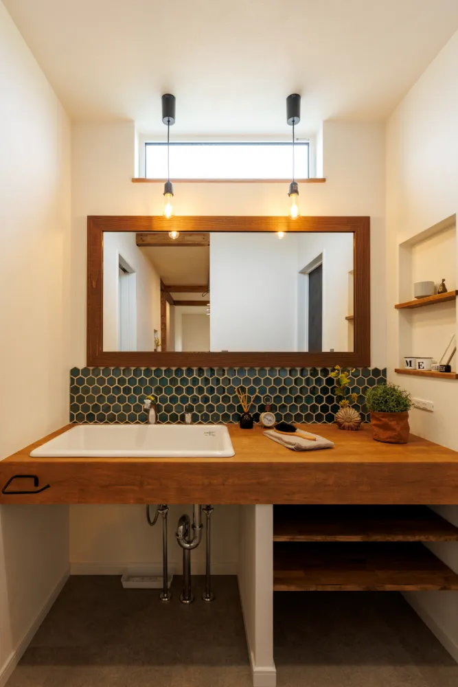 家族とつながる回遊動線のある家