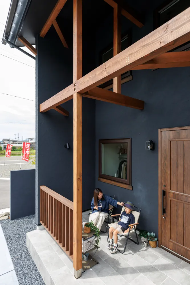 家族とつながる回遊動線のある家