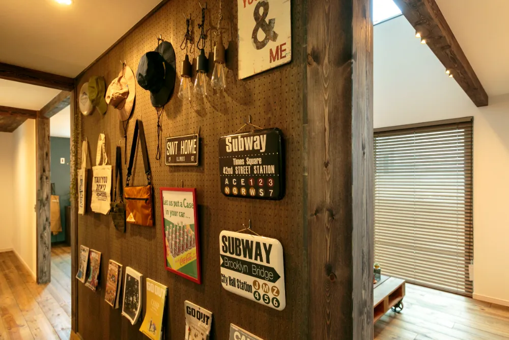 壁面収納を活用できる