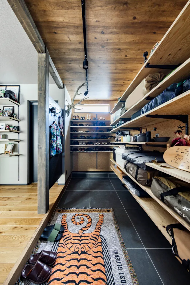 落ち着いた木のぬくもりを重視した家