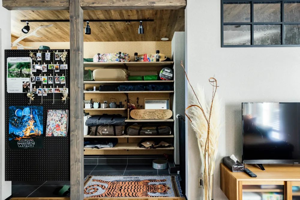 落ち着いた木のぬくもりを重視した家