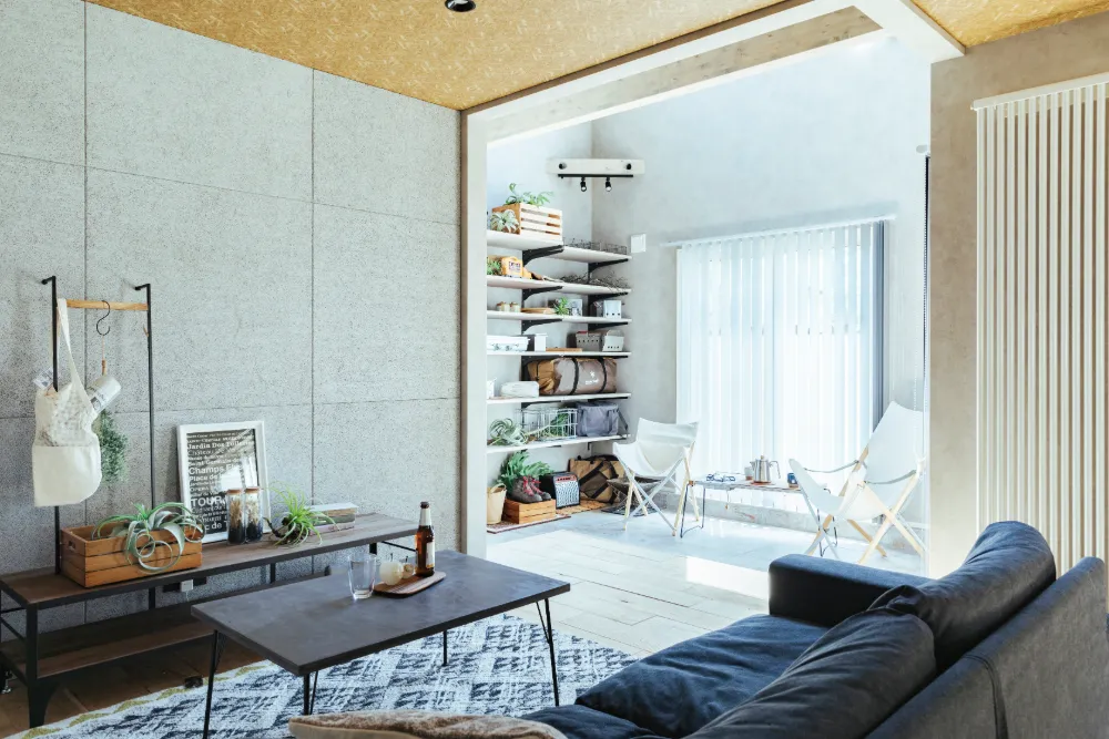 野遊びを感じる山荘のような家