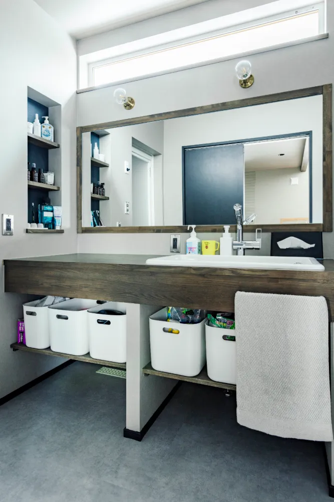 落ち着いた木のぬくもりを重視した家