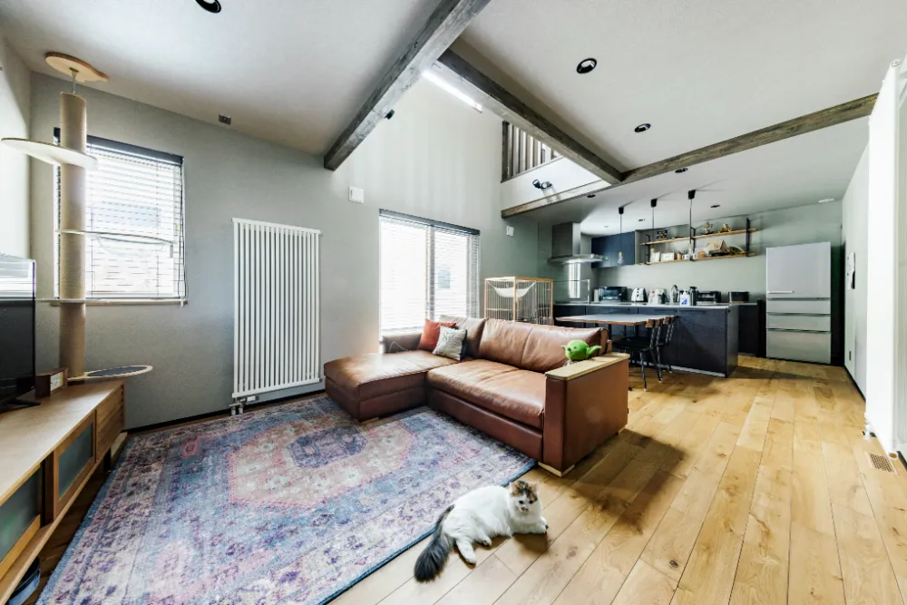 落ち着いた木のぬくもりを重視した家